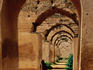 Archways of old granary in Meknes.