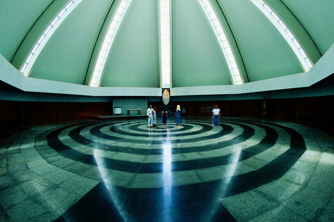Church interior of Igreja de Boa Vontade (Church of Good Will), Brasilia