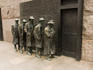 Sculpture of men in soup kitchen line, FDR Franklin Delano Roosevelt Memorial.