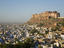 Meherangarh Fort looming over Jodhpur.