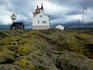 Storm approaches Struten Lighthouse in Hvaler, south east of Oslo.