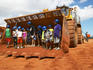 Big earth-moving machine at bauxite mine outside Weipa.