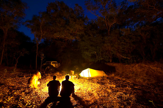Bush camp at Midway Waterhole.