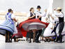 Traditional Hungarian dancers.