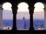 Overhead of Pest from Buda castle.