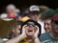 Australian fan shouting, Australia