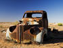 Derelict truck near Farina ghost town, Lyndhurst-Marree road.