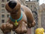 Scooby Doo balloon character in Macy's Thanksgiving Day Parade.