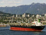 Shipping traffic in the harbour.