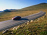 The Trail Ridge Road that winds through spectacular alpine tundra environments - Rocky Mountains National Park, Colorado