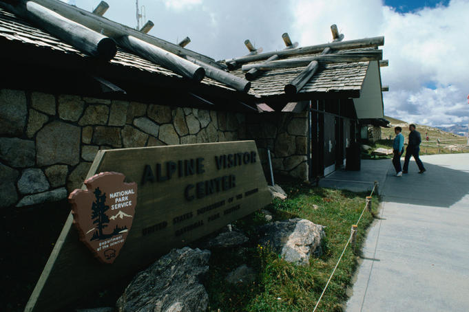 The Alpine Visitors Centre in the Rocky Mountain National Park.