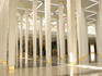 Interior entrance hall of National (Negara) Mosque.