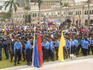 Police force members at celebration, Kuala Lumpur City Day Commemoration, Merdeka Square.