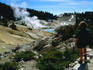 Steam rising in Bumpass Hell - Lassen Volcanic National Park, California