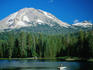Manzanita Lake with Mt Lassen in the background - Lassen Volcanic National Park, California