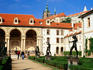 Baroque Valdstejnska Gardens and Prague Castle, Mala Strana.