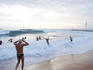 Swimmers at Basin Beach, Bogin Bogin Bay, Northern Beaches.