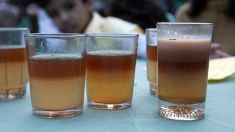 Famous Nilkantha Tea Cabin with 2-7 layer teas just outside Srimangal.