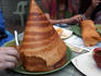 Dosa, large, flat bread, served at Chaat Street, series of outdoor cafes near Gulshan 1 circle.