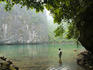 Lagoon amongst limestone karst towers.