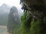 Limestone karst tower near entrance to Hang Sung Sot cave.