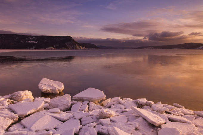 Sunrise on Baie des Ha-Ha.