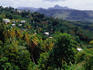 Village on slopes of Roseau Valley in Southern St Lucia.
