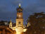 Church above main square at Malecon waterfront.