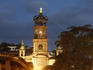 Church above main square at Malecon waterfront.
