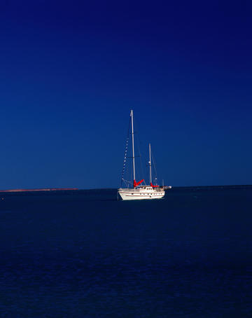 A yacht near Shark Bay - Monkey Mia, Western Australia