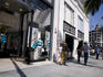 Shoppers on Rodeo Drive in front of Bebe store, Beverly Hills.