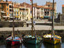 Llaguts (traditional fishing vessels) at the harbour.