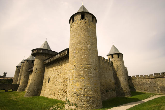 The 12th-century Chateau Comtal, La Cite.