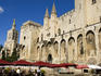Outdoor dining at the Palais des Papes.