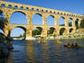 Canoeing near Pont du Gard.