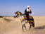 Traditional Berber man on horse, Tunisia