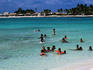 Local people swimming, Playa los Cocos.