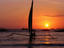 Paraw sailing, Sunset, Philippines