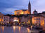 Tartinijev trg (Central plaza) with cathedral of St George on hill.