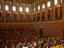 Conductor, Czech Philharmonic orchestra and audience, Rudolfinum.