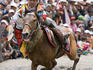 Display of horsemanship at Gyantse Horse Racing Festival.