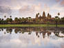 Angkor Wat and its reflection.