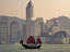 Junk on Victoria Harbour, Hong Kong