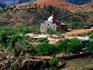 Overhead of Satevo mission church, Copper Canyon.