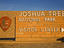 Entrance sign,Joshua Tree National Park