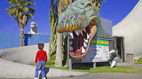 Dinosaur roadside attraction at Cabazon, Greater Palm Springs area.