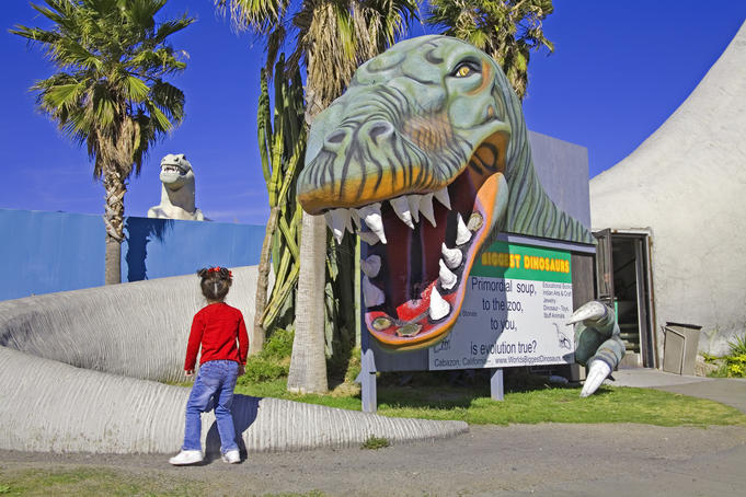 Dinosaur roadside attraction at Cabazon, Greater Palm Springs area.