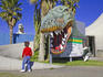 Dinosaur roadside attraction at Cabazon, Greater Palm Springs area.