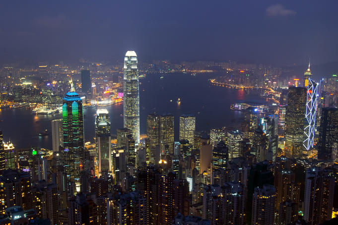 Hong Kong from the Peak.