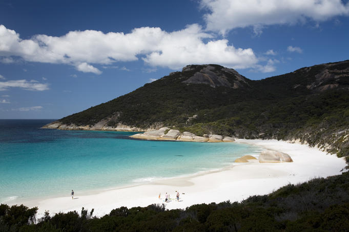 Overhead of Little Beach, Two Peoples Bay Nature Reserve.